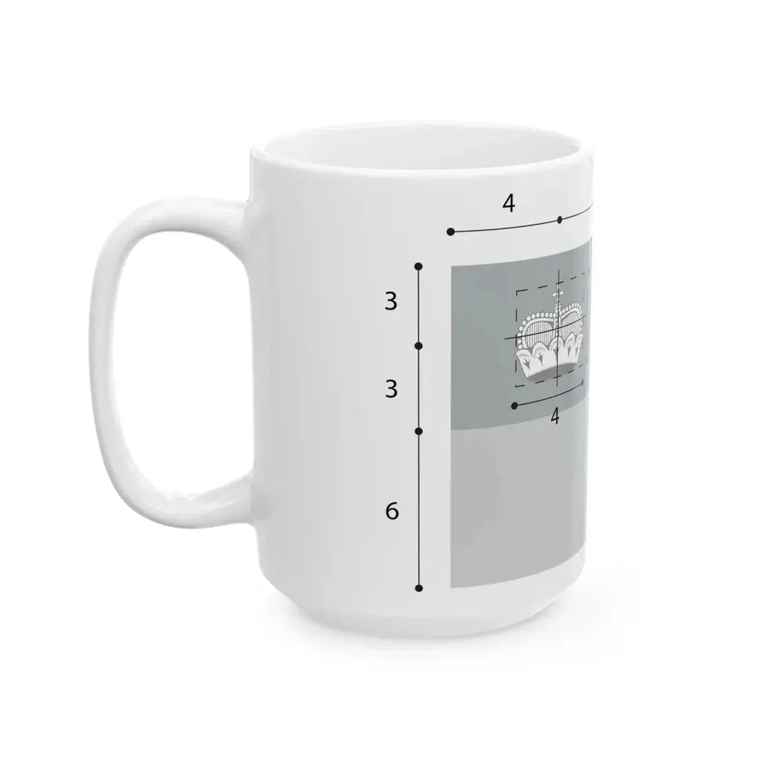 Flag of Liechtenstein construction (Liechtenstein) White Coffee Mug - Go Mug Yourself