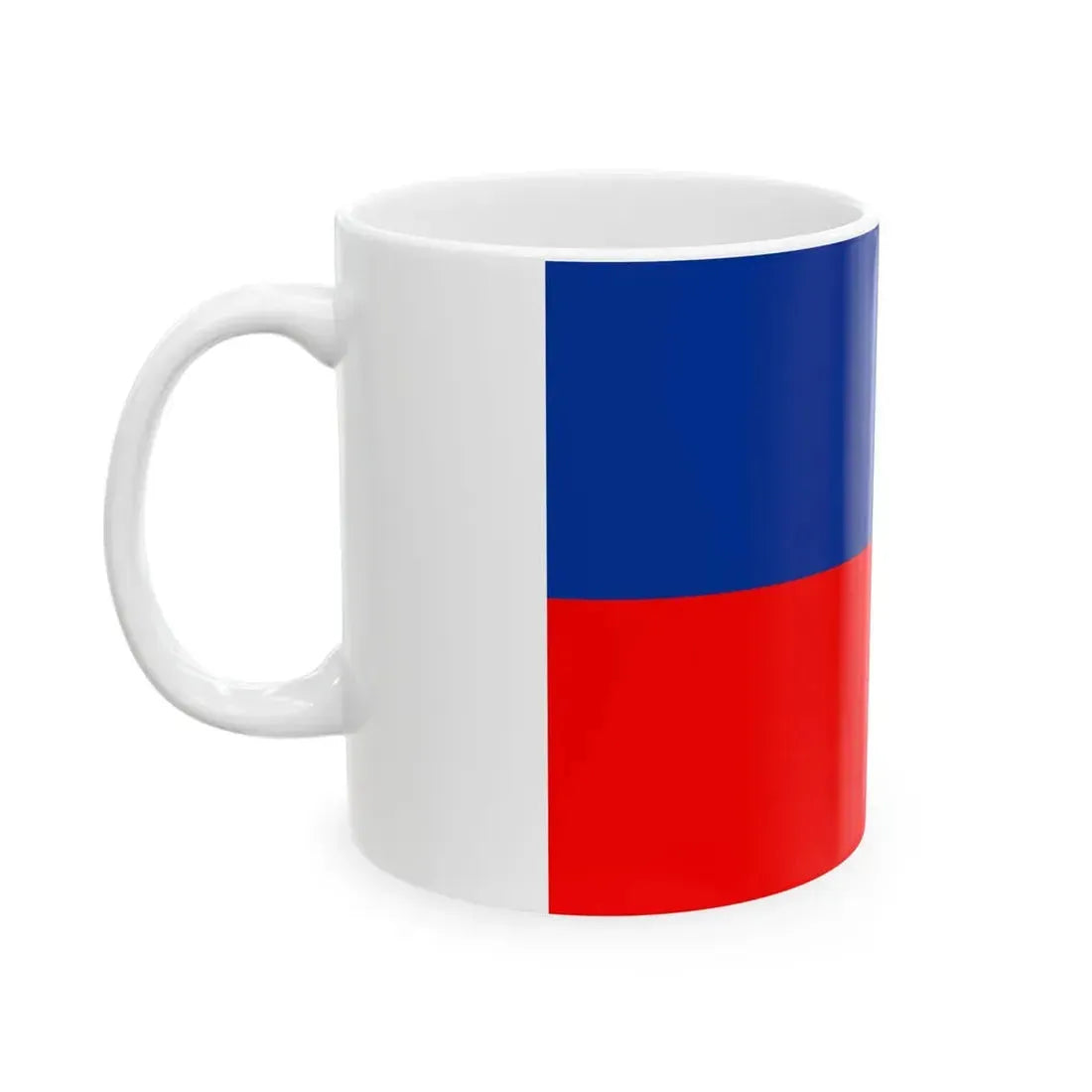 Flag of Liechtenstein old blue red (Liechtenstein) White Coffee Mug - Go Mug Yourself