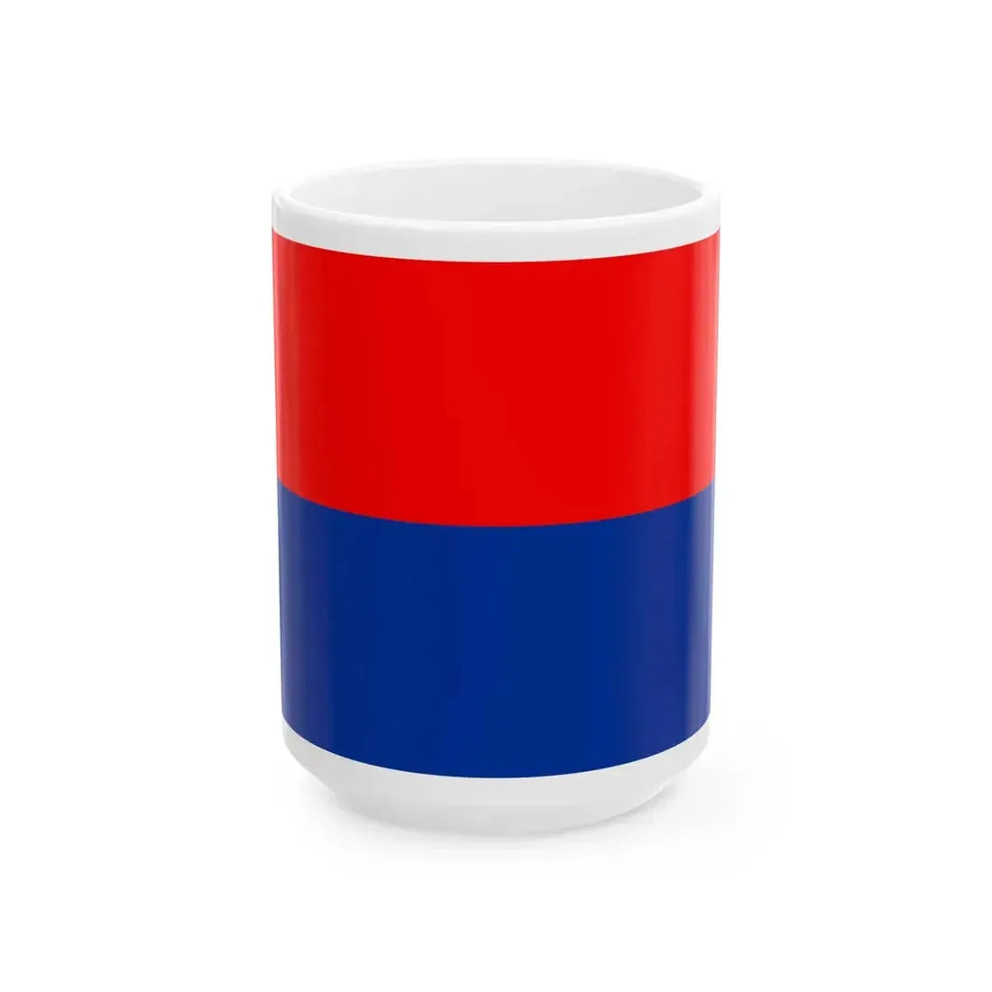 Flag of Liechtenstein old red blue (Liechtenstein) White Coffee Mug 15oz - Go Mug Yourself