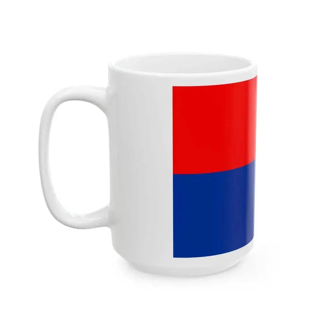 Flag of Liechtenstein old red blue (Liechtenstein) White Coffee Mug - Go Mug Yourself