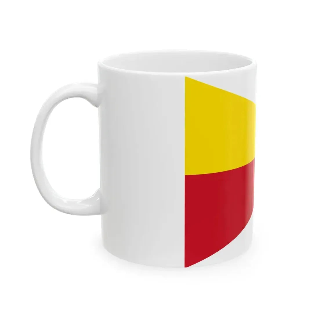 Flag of Liechtenstein princely house pennant (Liechtenstein) White Coffee Mug - Go Mug Yourself