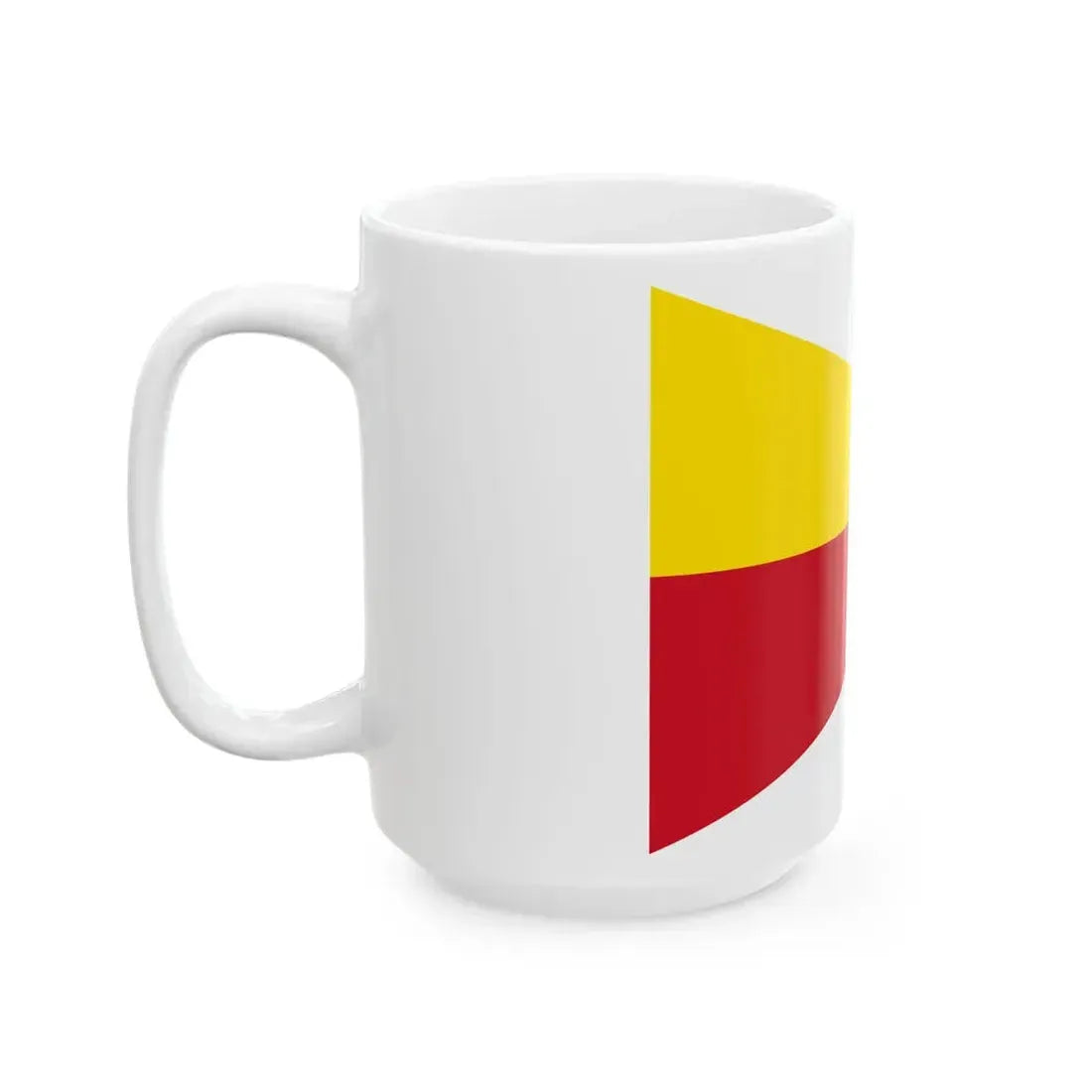 Flag of Liechtenstein princely house pennant (Liechtenstein) White Coffee Mug - Go Mug Yourself