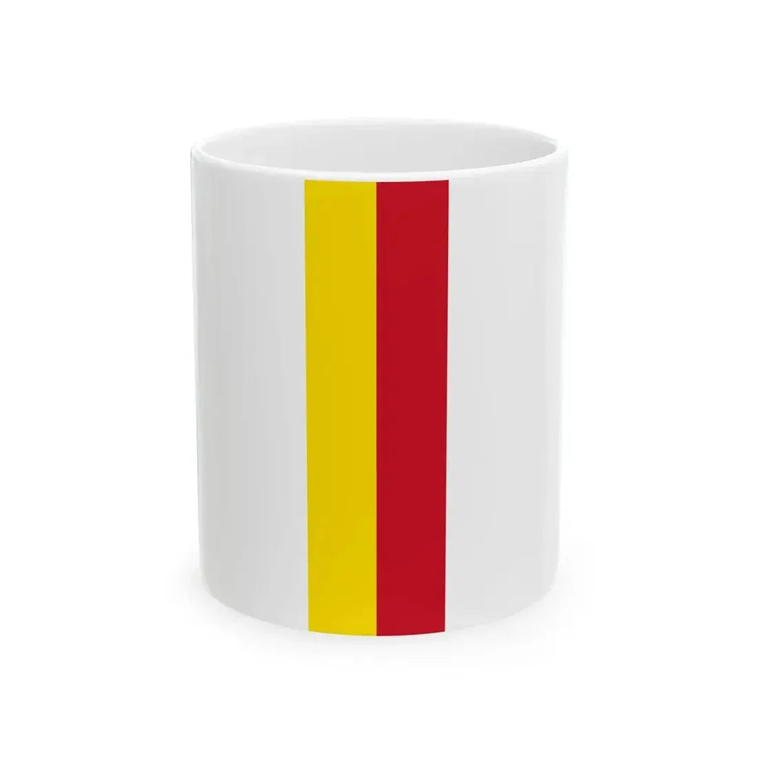 Flag of Liechtenstein princely house vertical (Liechtenstein) White Coffee Mug 11oz - Go Mug Yourself