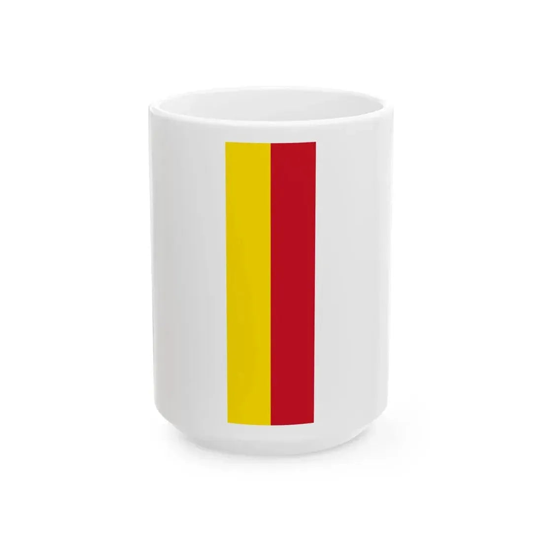Flag of Liechtenstein princely house vertical (Liechtenstein) White Coffee Mug 15oz - Go Mug Yourself