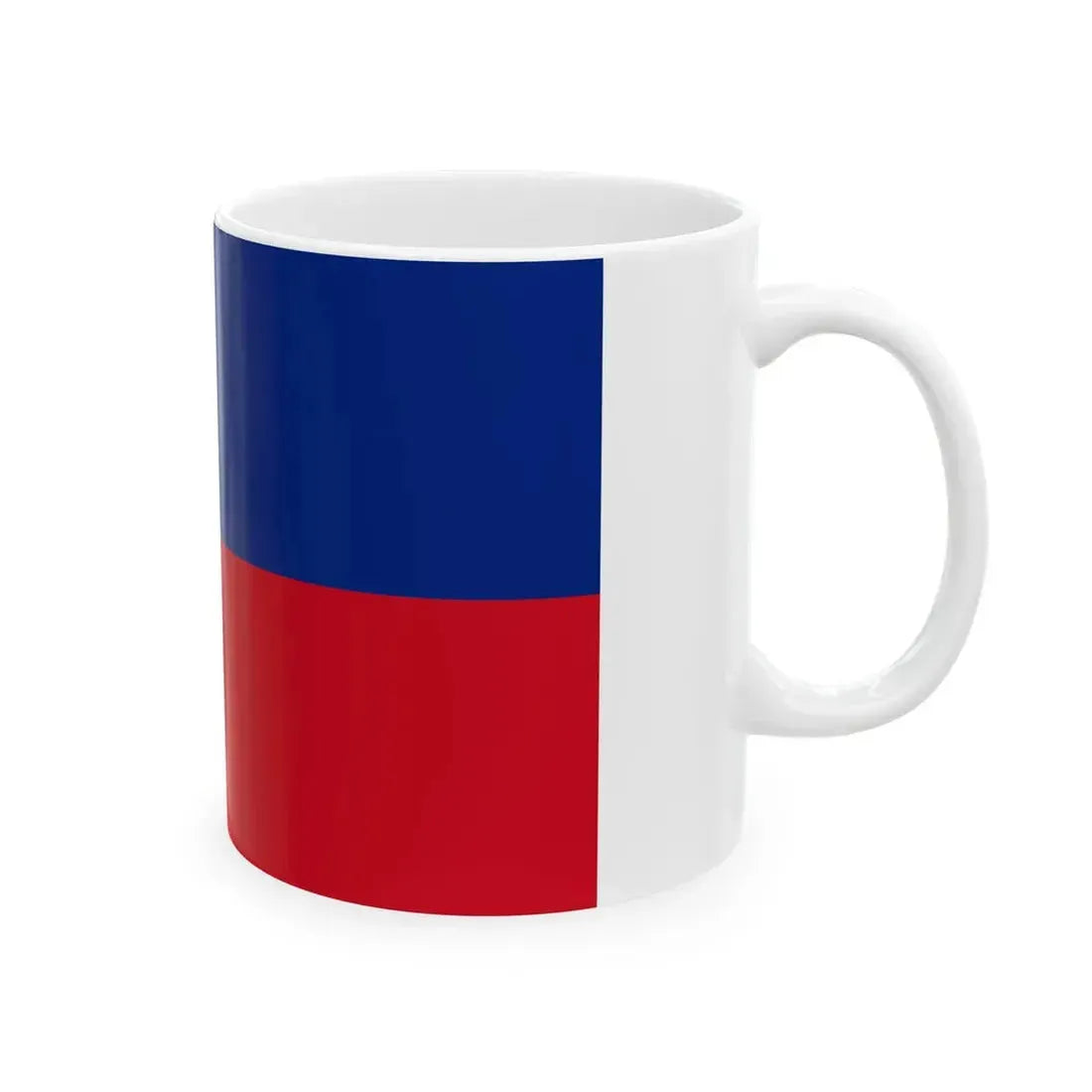 Flag of Liechtenstein RGB (Liechtenstein) White Coffee Mug - Go Mug Yourself