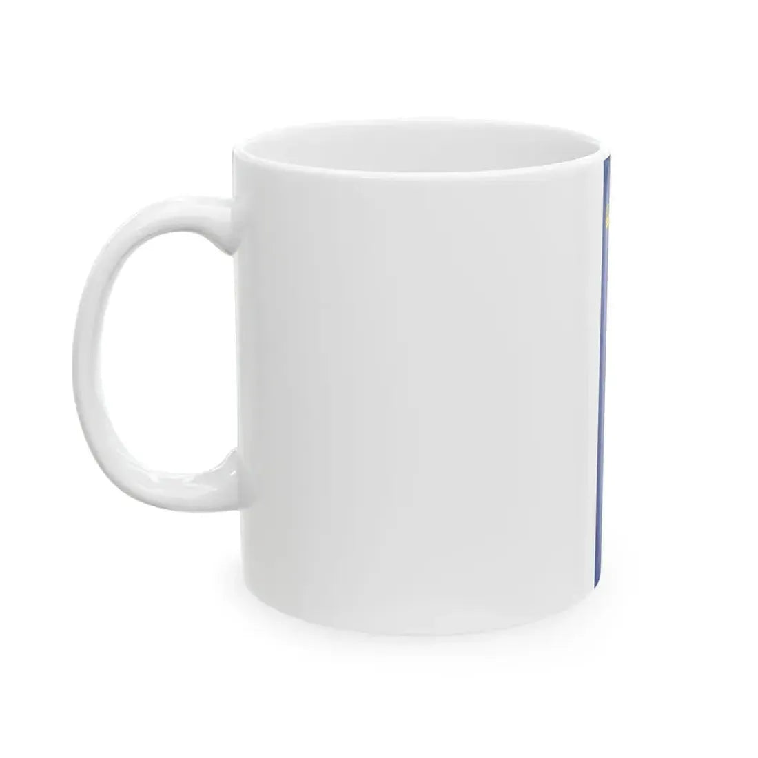 Flag of Liechtenstein vertical (Liechtenstein) White Coffee Mug - Go Mug Yourself