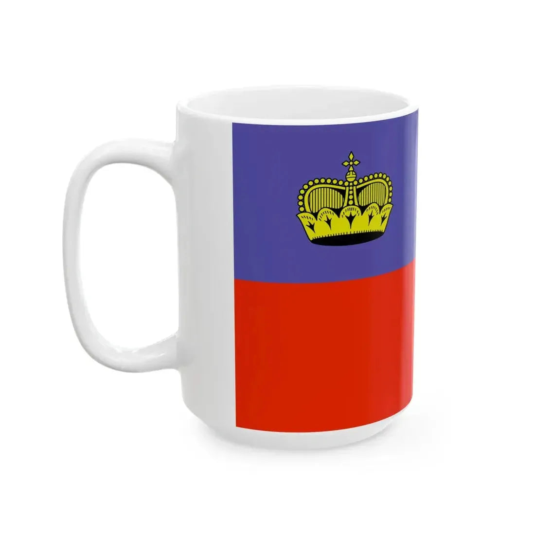 Flag of Liechtenstein WFB 2000 (Liechtenstein) White Coffee Mug - Go Mug Yourself