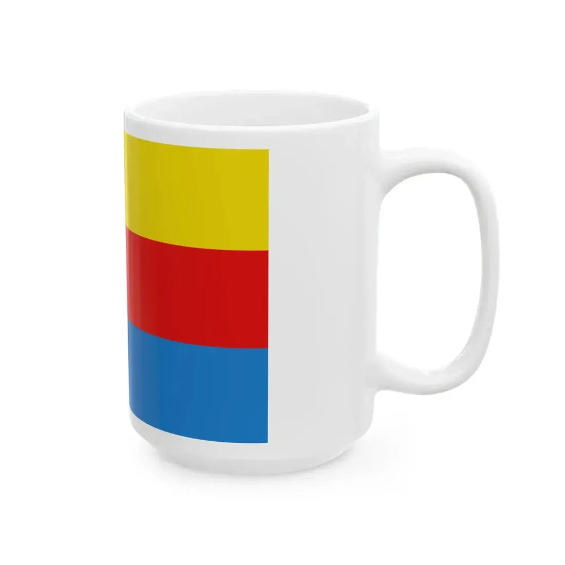 Flag of Liedekerke (Belgium) White Coffee Mug - Go Mug Yourself