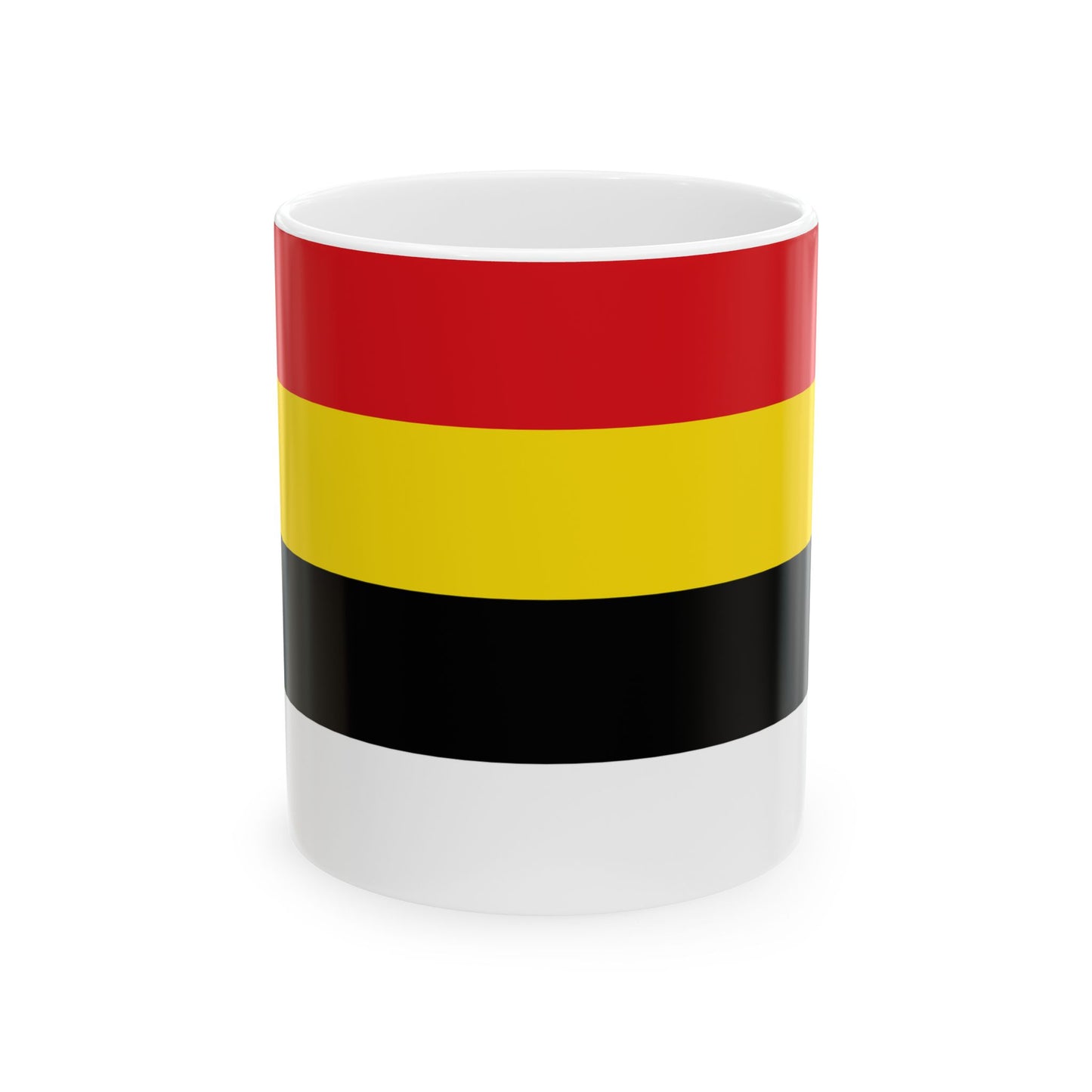 Flag of Lierde (Belgium) White Coffee Mug-11oz-Go Mug Yourself