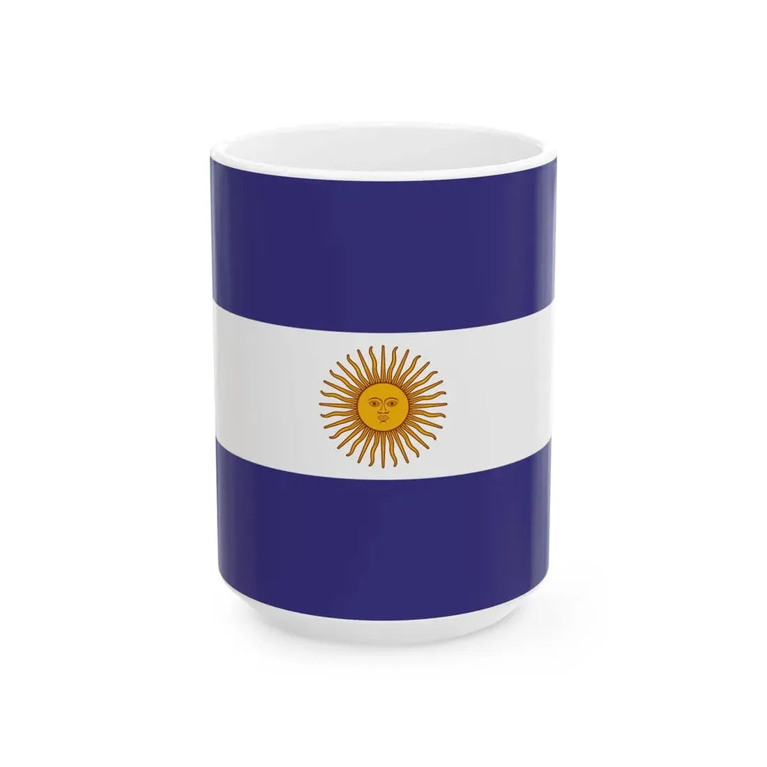 Flag of Liga Federal (Argentina) White Coffee Mug 15oz - Go Mug Yourself