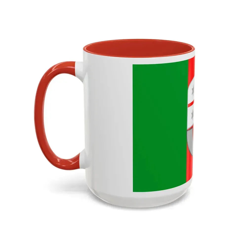 Flag of Liguria Italy - Accent Coffee Mug - Go Mug Yourself