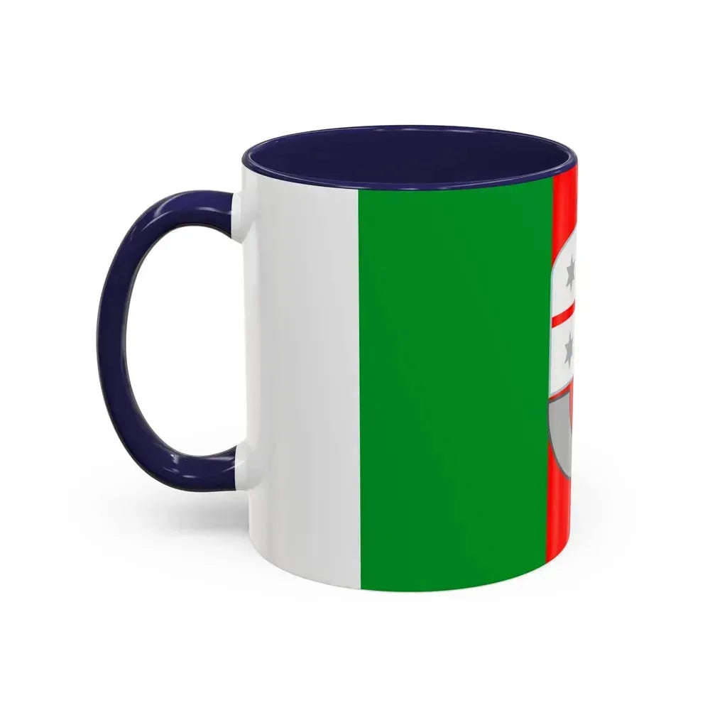 Flag of Liguria Italy - Accent Coffee Mug - Go Mug Yourself