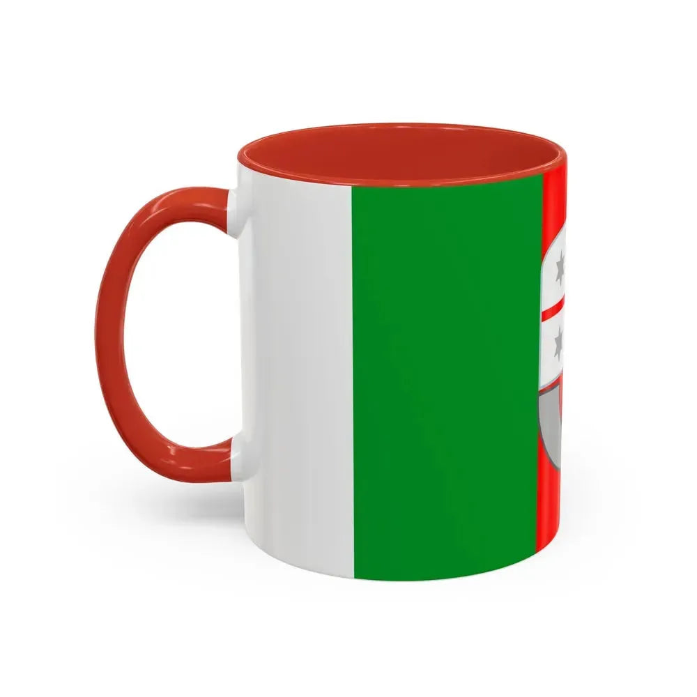 Flag of Liguria Italy - Accent Coffee Mug - Go Mug Yourself