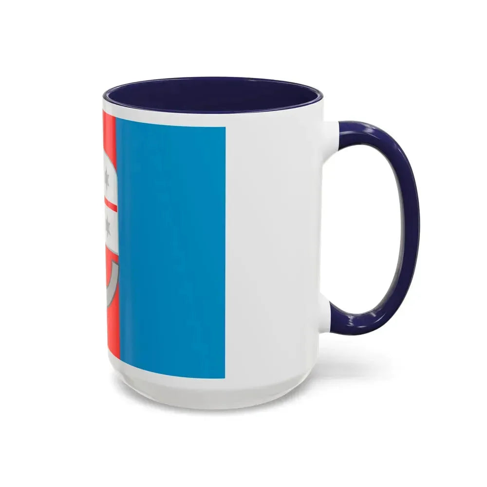 Flag of Liguria Italy - Accent Coffee Mug - Go Mug Yourself