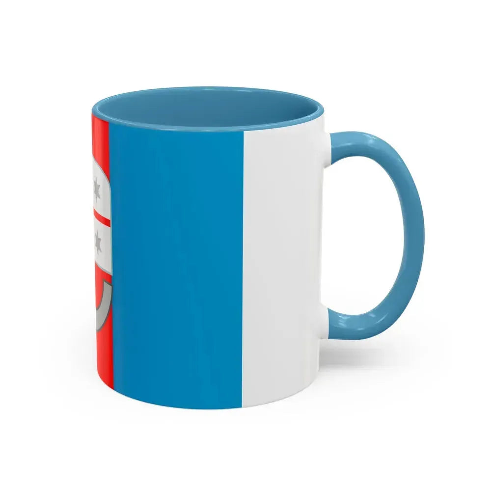 Flag of Liguria Italy - Accent Coffee Mug - Go Mug Yourself
