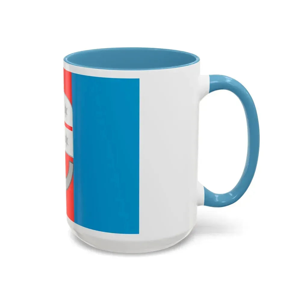 Flag of Liguria Italy - Accent Coffee Mug - Go Mug Yourself