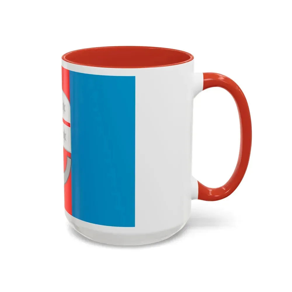Flag of Liguria Italy - Accent Coffee Mug - Go Mug Yourself
