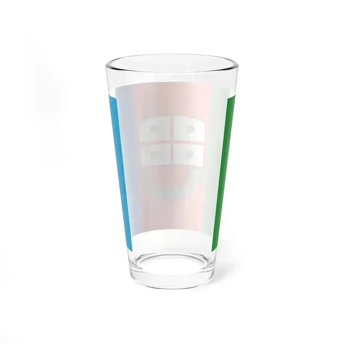 Flag of Liguria (Italy) Pint Glass 16oz - Go Mug Yourself