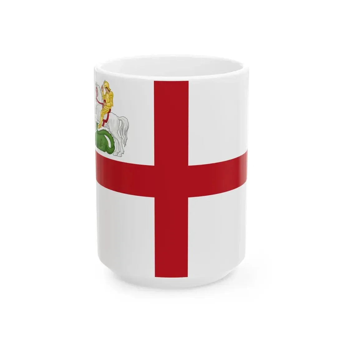 Flag of Liguria Lega Nord (Italy) White Coffee Mug 15oz - Go Mug Yourself