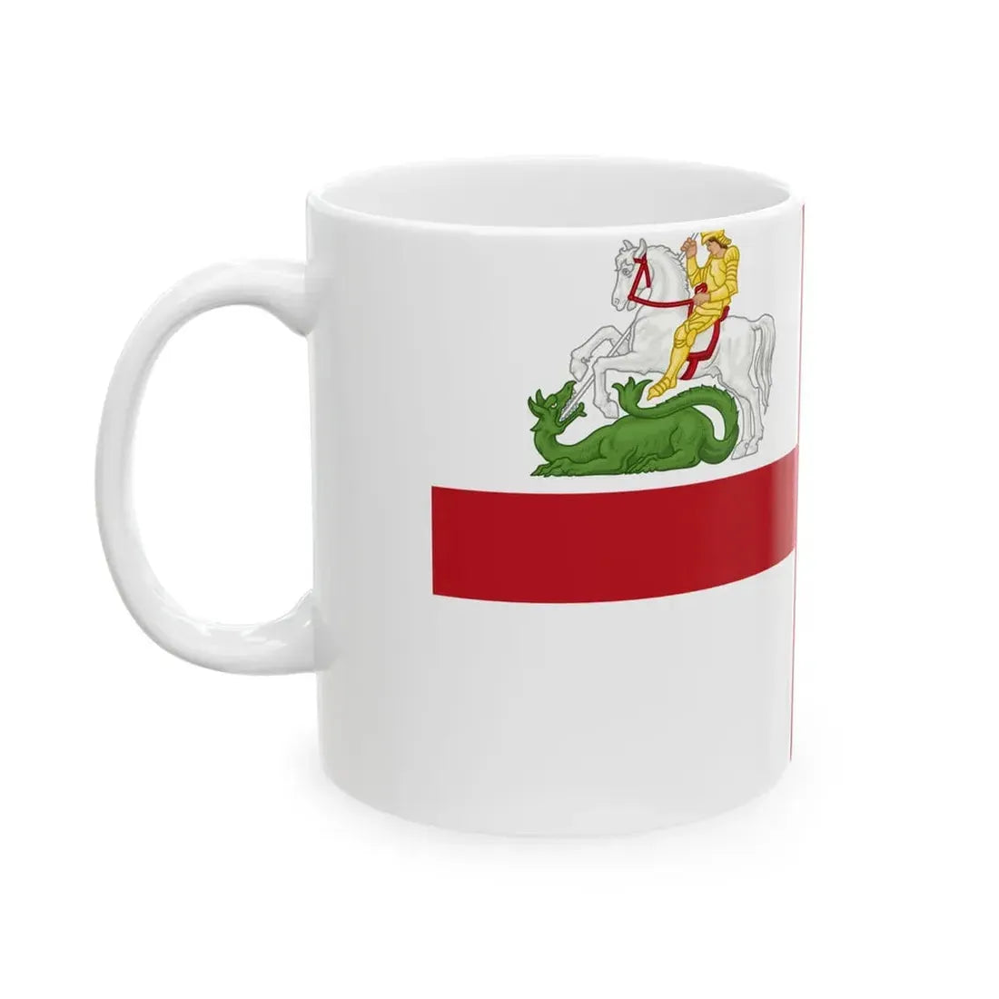 Flag of Liguria Lega Nord (Italy) White Coffee Mug - Go Mug Yourself