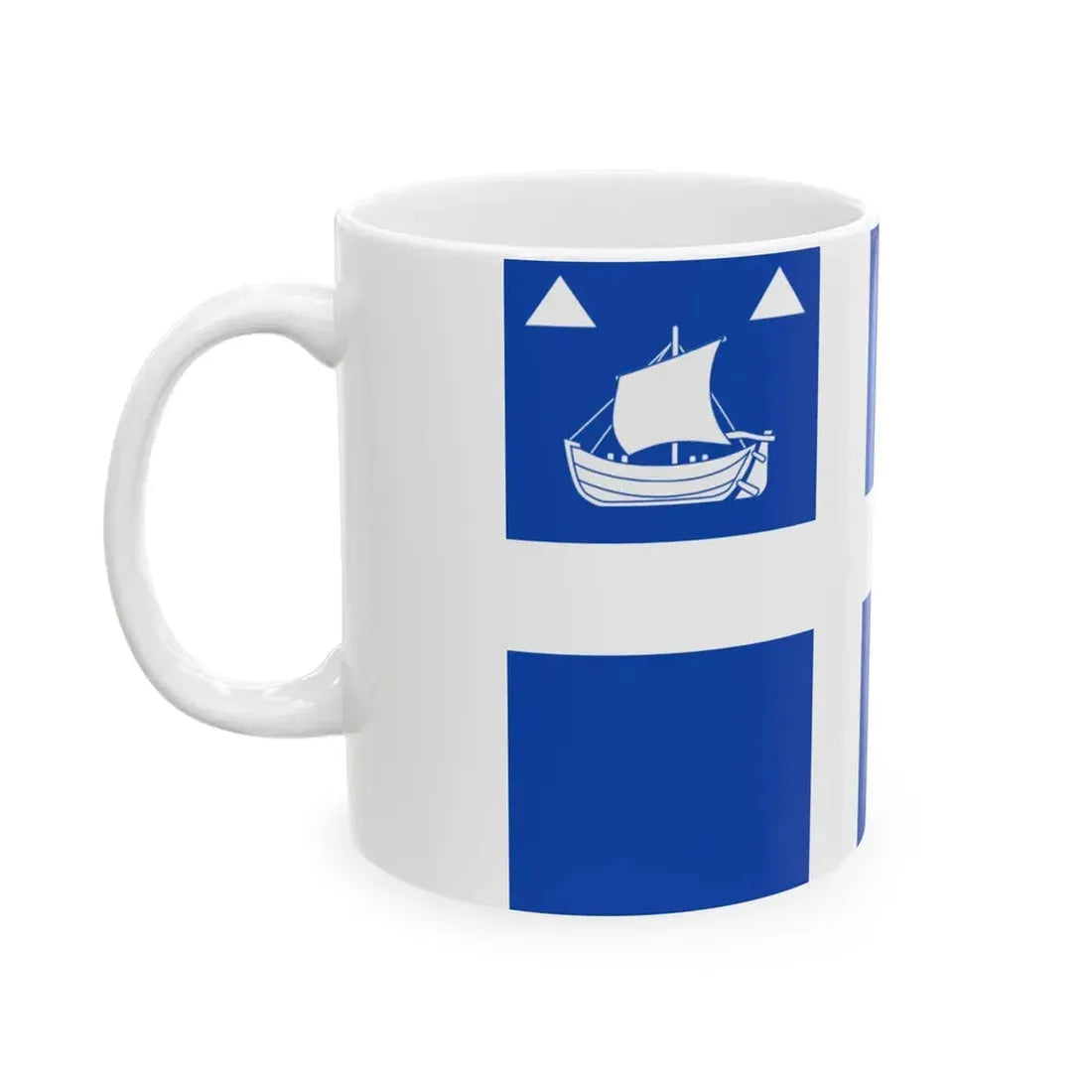 Flag of lIle dOlonne (France) White Coffee Mug - Go Mug Yourself