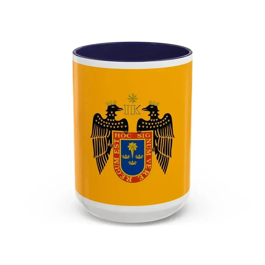 Flag of Lima Peru - Accent Coffee Mug 15oz Navy - Go Mug Yourself