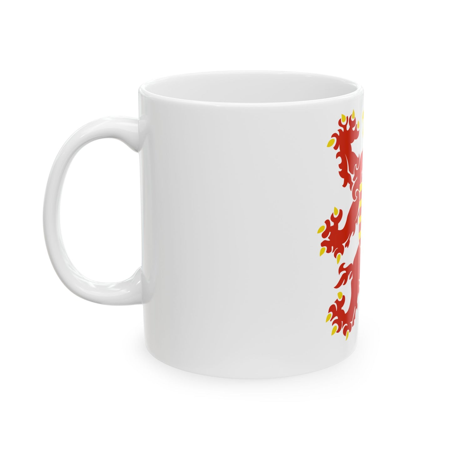 Flag of Limburg Belgium (Belgium) White Coffee Mug-Go Mug Yourself