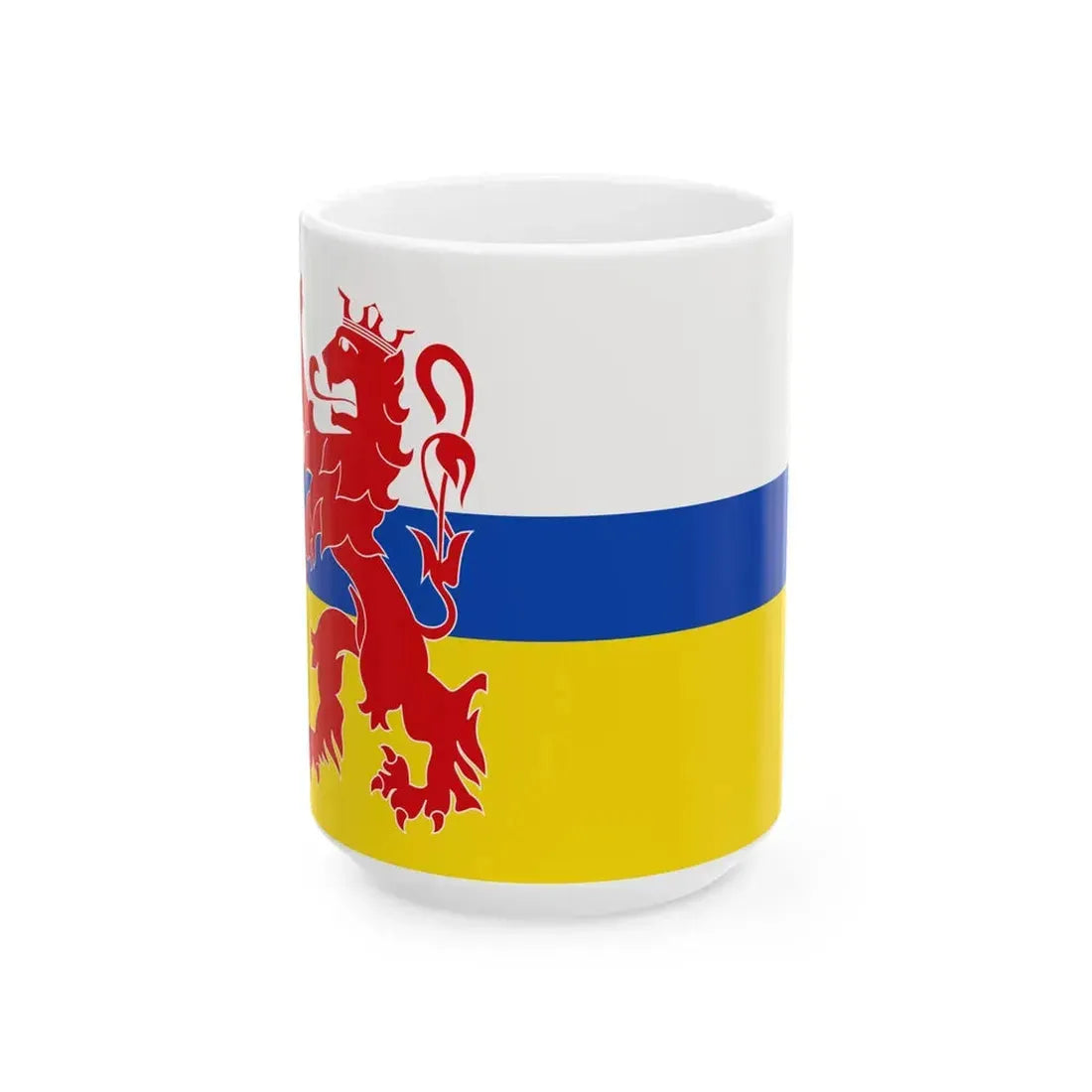 Flag of Limburg Netherlands (Netherlands) White Coffee Mug 15oz - Go Mug Yourself