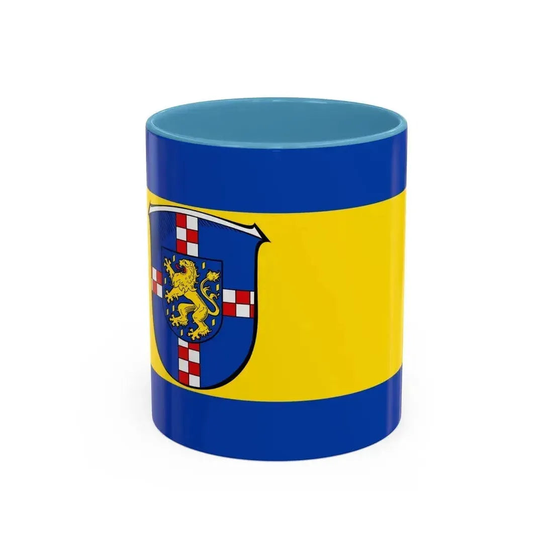 Flag of Limburg Weilburg Germany - Accent Coffee Mug 11oz Light Blue - Go Mug Yourself