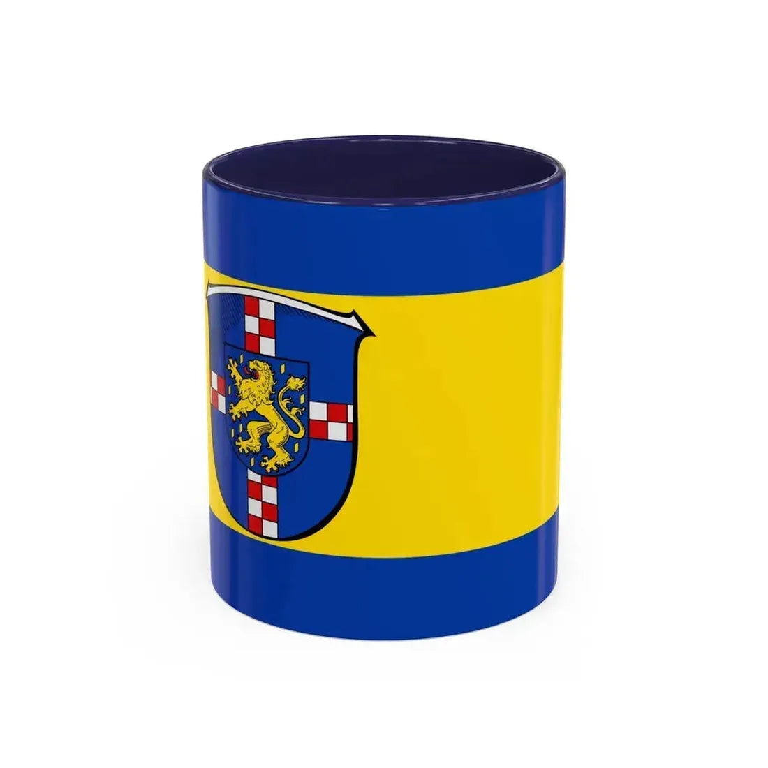 Flag of Limburg Weilburg Germany - Accent Coffee Mug 11oz Navy - Go Mug Yourself