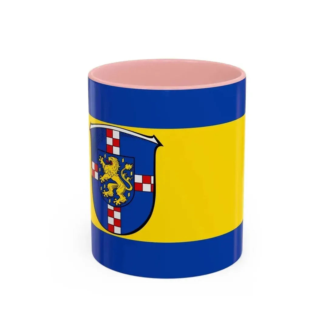 Flag of Limburg Weilburg Germany - Accent Coffee Mug 11oz Pink - Go Mug Yourself