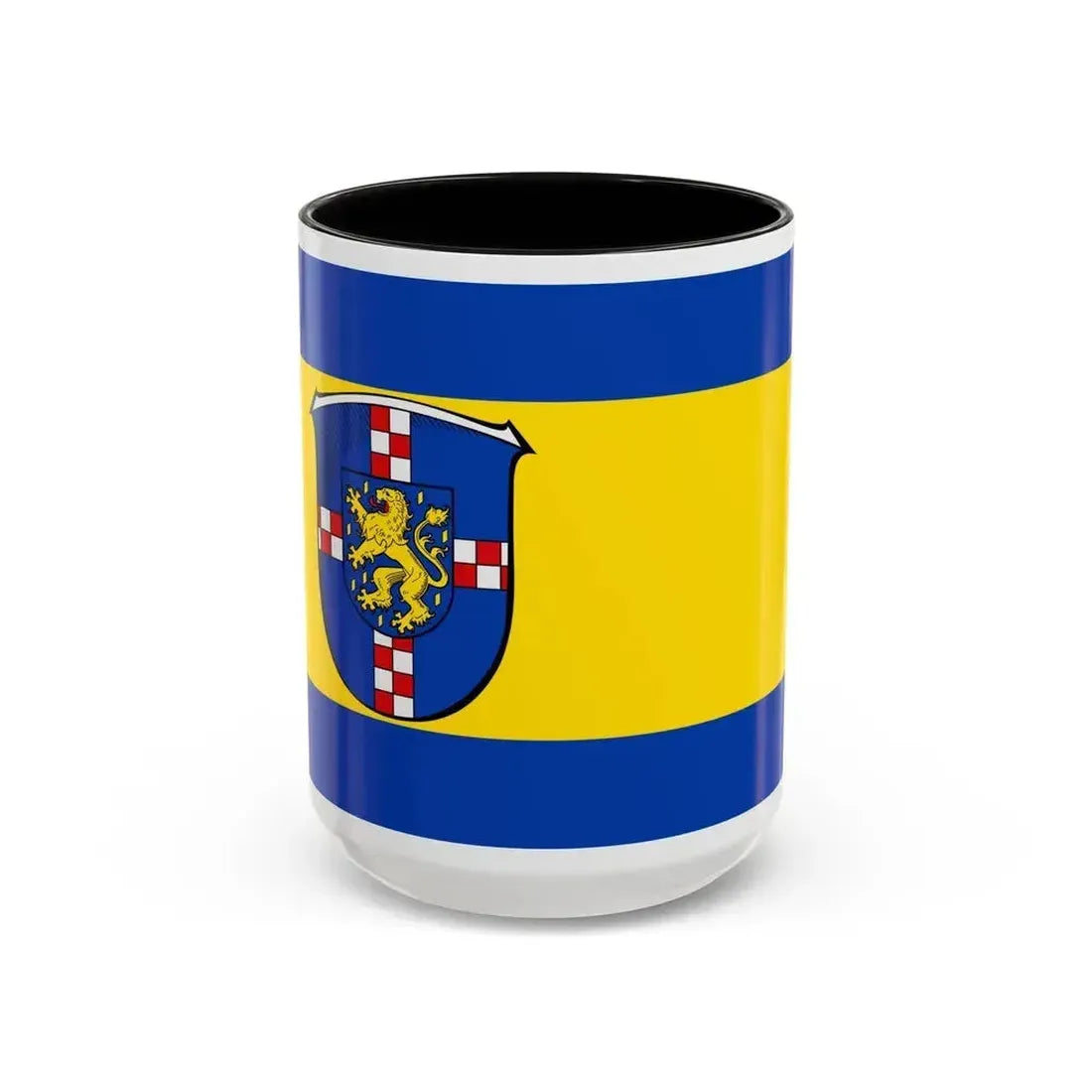 Flag of Limburg Weilburg Germany - Accent Coffee Mug 15oz Black - Go Mug Yourself