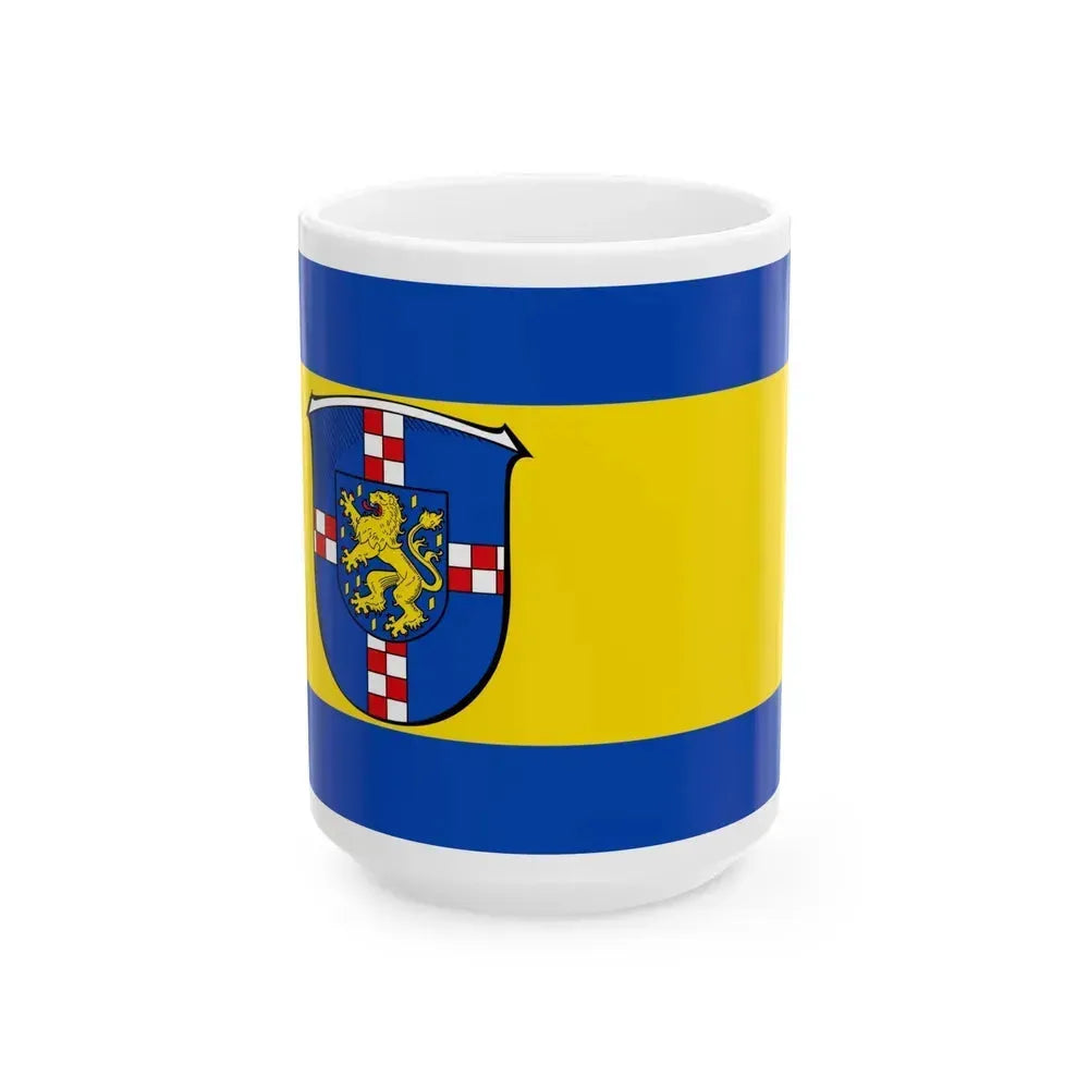 Flag of Limburg Weilburg Germany - White Coffee Mug 15oz - Go Mug Yourself