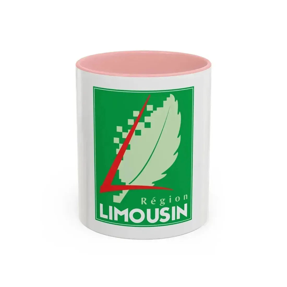 Flag of Limousin France 2 - Accent Coffee Mug 11oz Pink - Go Mug Yourself
