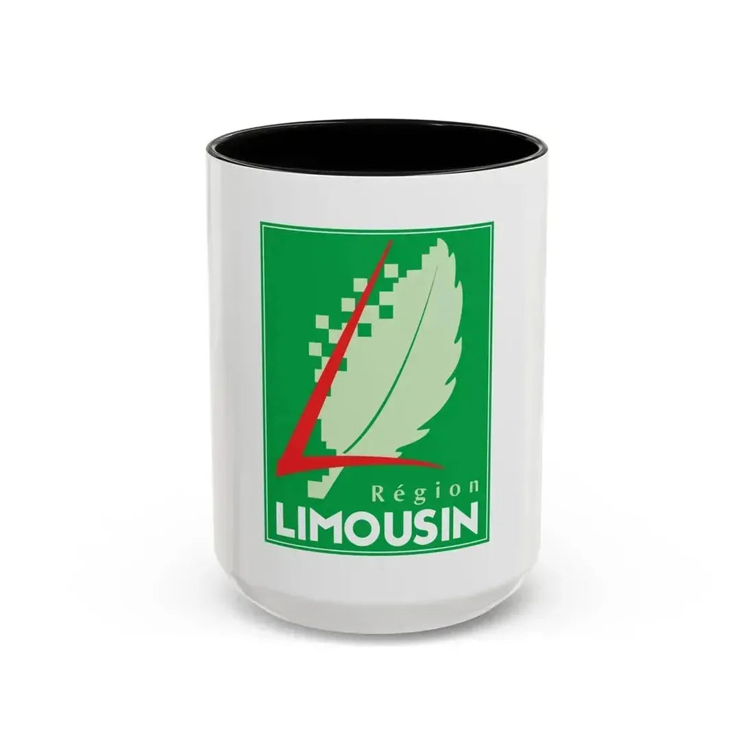 Flag of Limousin France 2 - Accent Coffee Mug 15oz Black - Go Mug Yourself