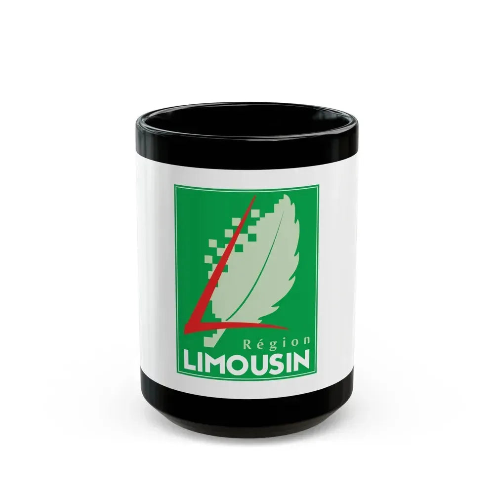 Flag of Limousin France 2 - Black Coffee Mug 15oz - Go Mug Yourself