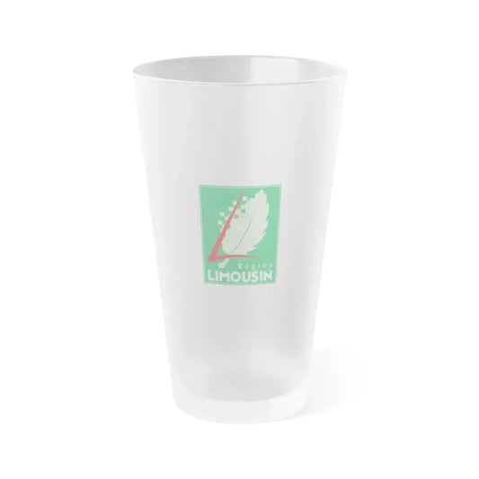 Flag of Limousin France 2 - Frosted Pint Glass 16oz 16oz Frosted - Go Mug Yourself