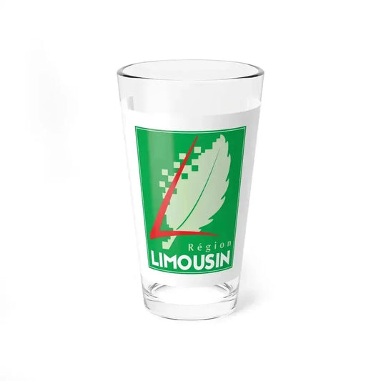 Flag of Limousin France 2 - Pint Glass 16oz 16oz - Go Mug Yourself
