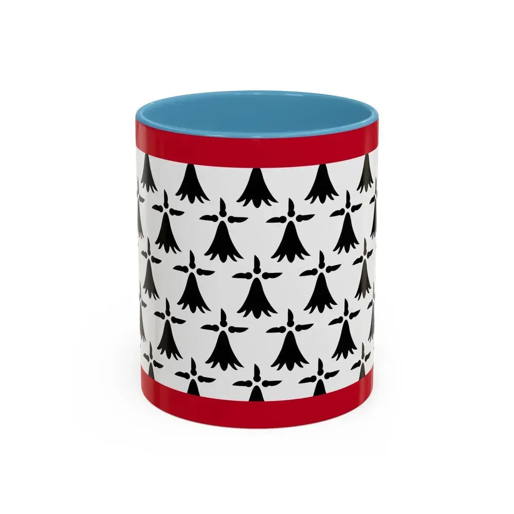 Flag of Limousin France - Accent Coffee Mug 11oz Light Blue - Go Mug Yourself