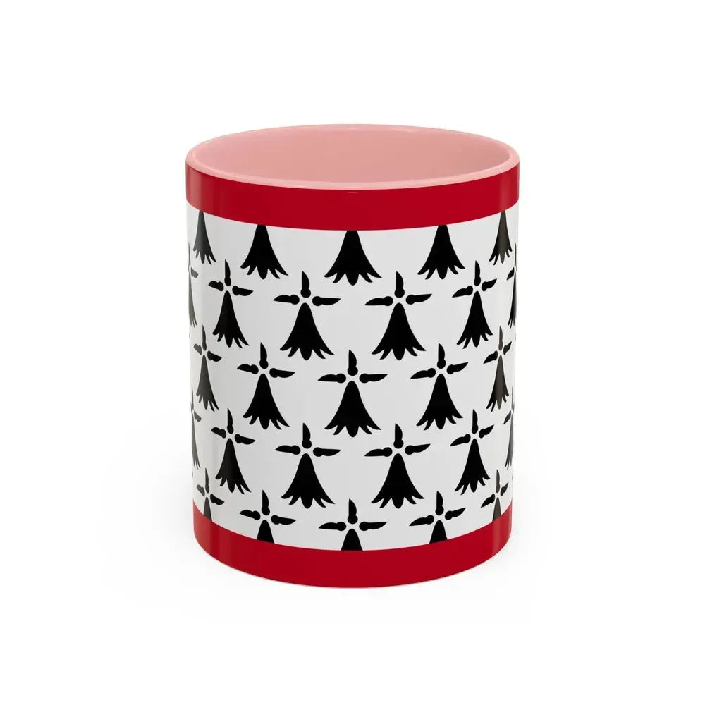 Flag of Limousin France - Accent Coffee Mug 11oz Pink - Go Mug Yourself