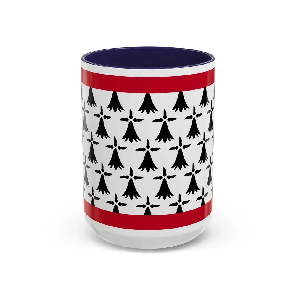 Flag of Limousin France - Accent Coffee Mug 15oz Navy - Go Mug Yourself