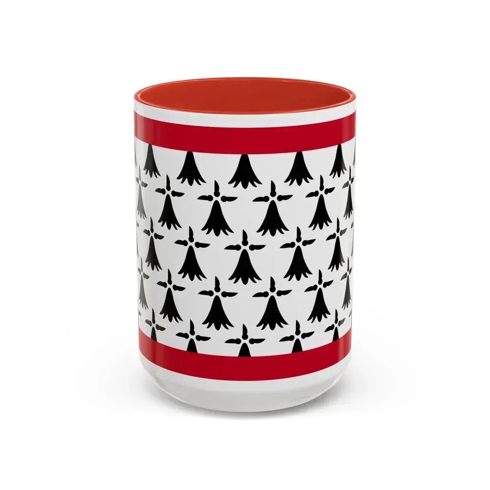 Flag of Limousin France - Accent Coffee Mug 15oz Red - Go Mug Yourself