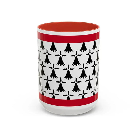 Flag of Limousin France - Accent Coffee Mug 15oz Red - Go Mug Yourself