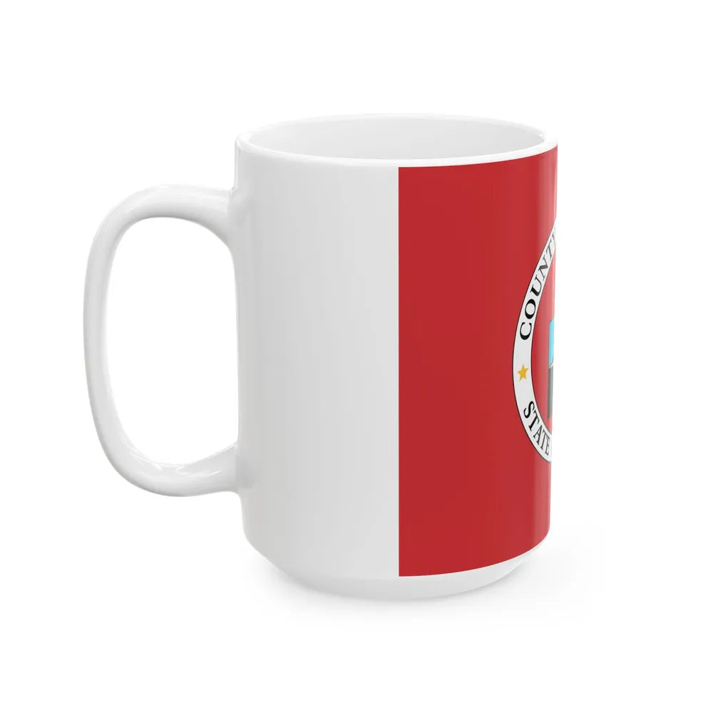 Flag of Lincoln County Nevada (United States) White Coffee Mug - Go Mug Yourself