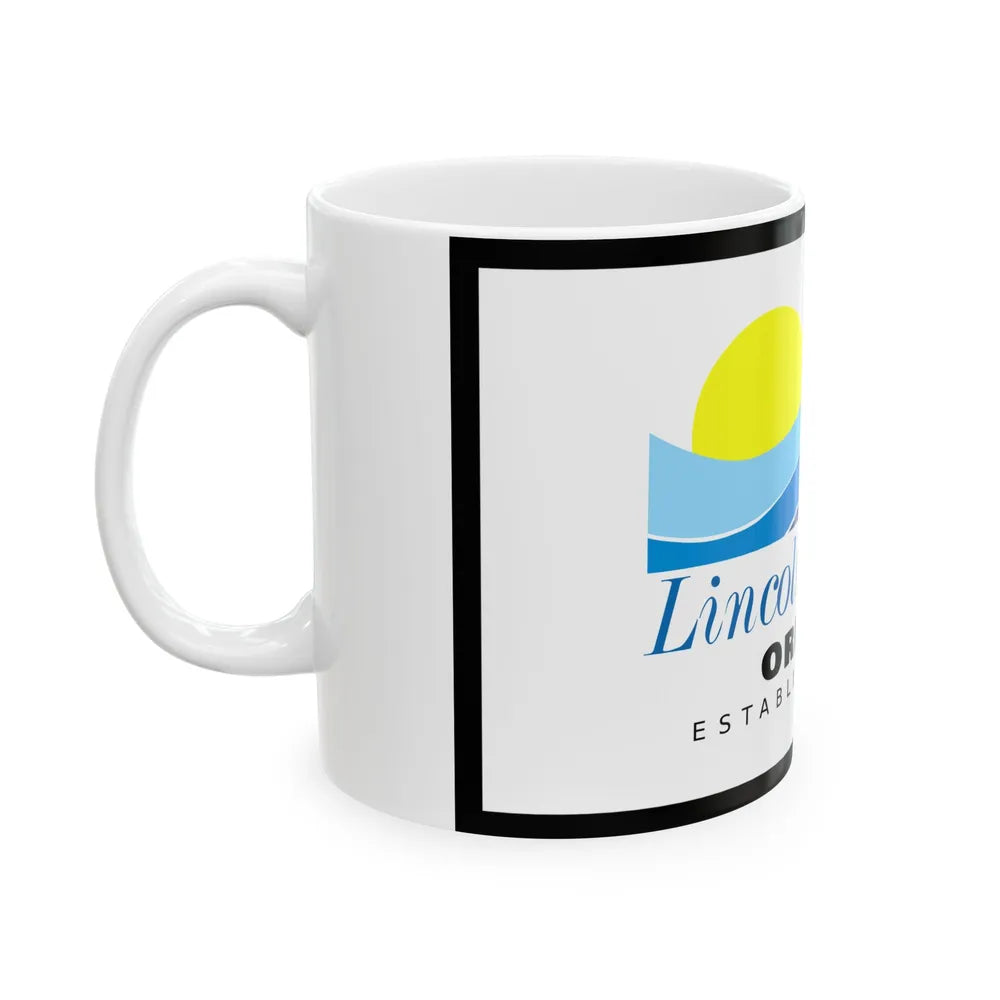 Flag of Lincoln County Oregon (United States) White Coffee Mug - Go Mug Yourself