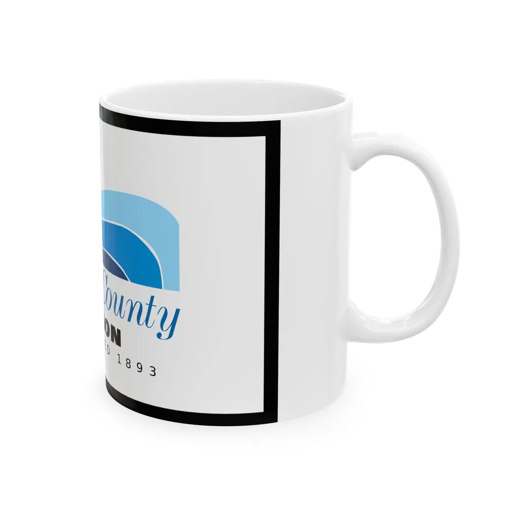 Flag of Lincoln County Oregon (United States) White Coffee Mug - Go Mug Yourself