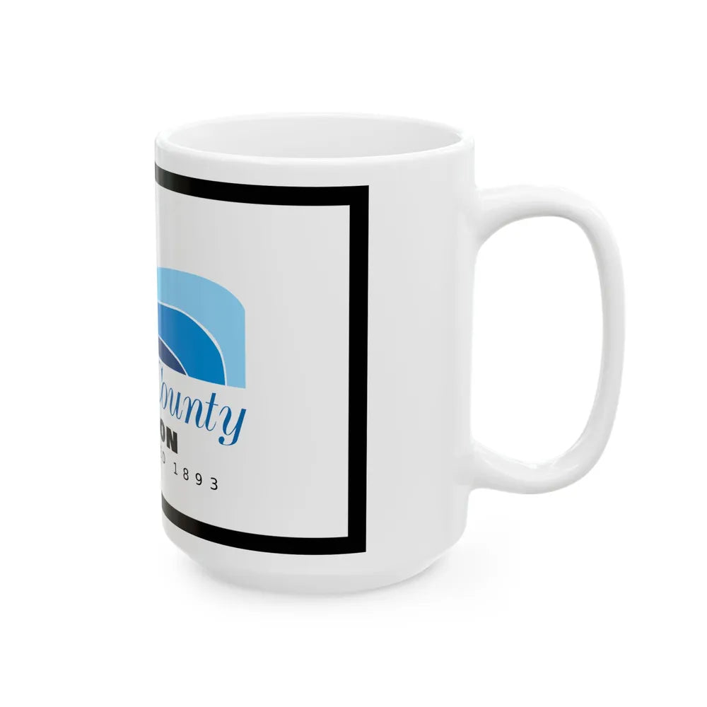 Flag of Lincoln County Oregon (United States) White Coffee Mug - Go Mug Yourself