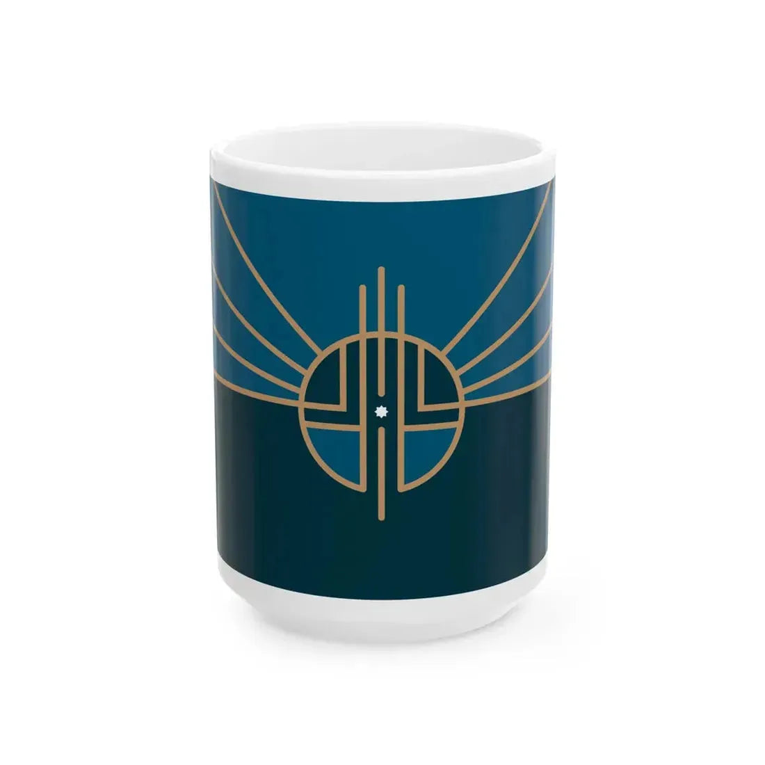 Flag of Lincoln Nebraska 2022 (United States) White Coffee Mug 15oz - Go Mug Yourself