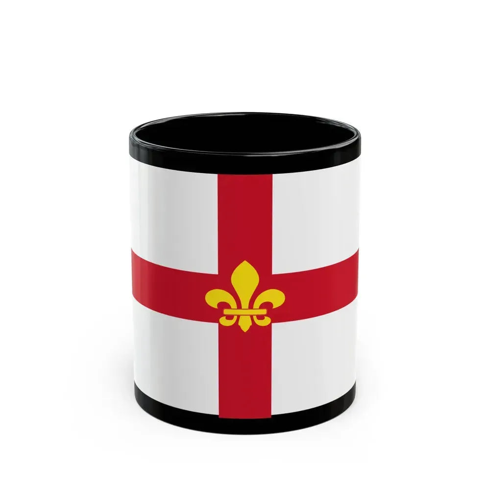 Flag of Lincoln UK - Black Coffee Mug 11oz - Go Mug Yourself