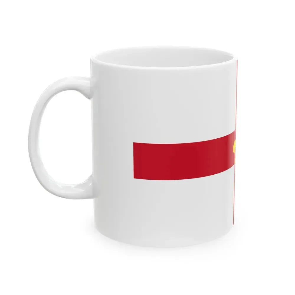 Flag of Lincoln UK - White Coffee Mug - Go Mug Yourself